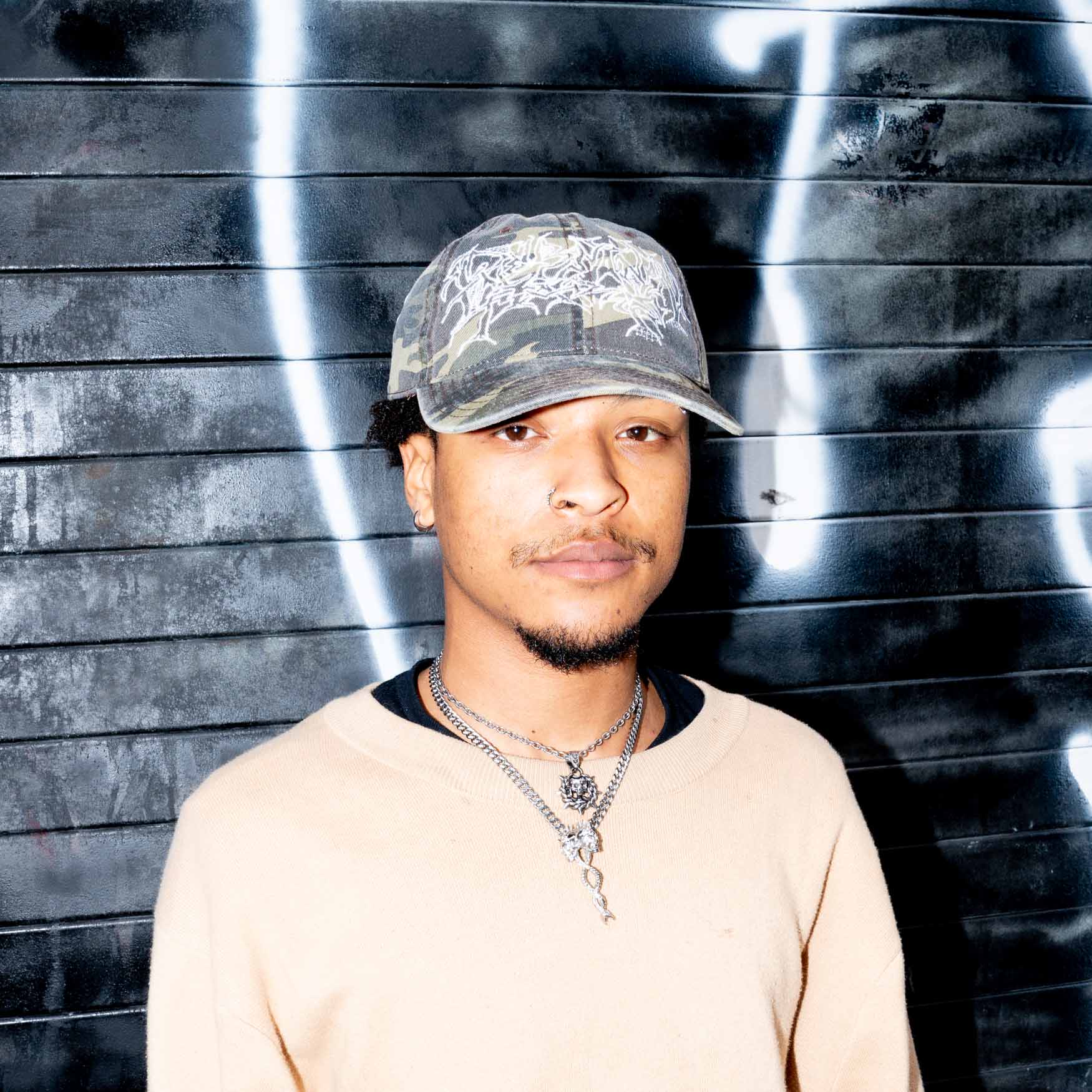 AntiStyle Hat - Camo / White Hat Personal Fears Personal Fears AntiStyle Hat - Camo / White - Distressed Camouflage