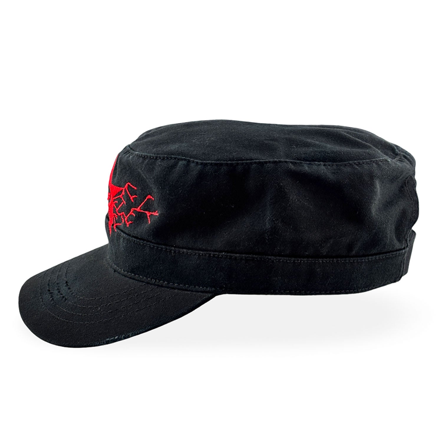 Comrade Hat - Red / White Hat Personal Fears Personal Fears Comrade Hat - Black / Red - Distressed with Studs