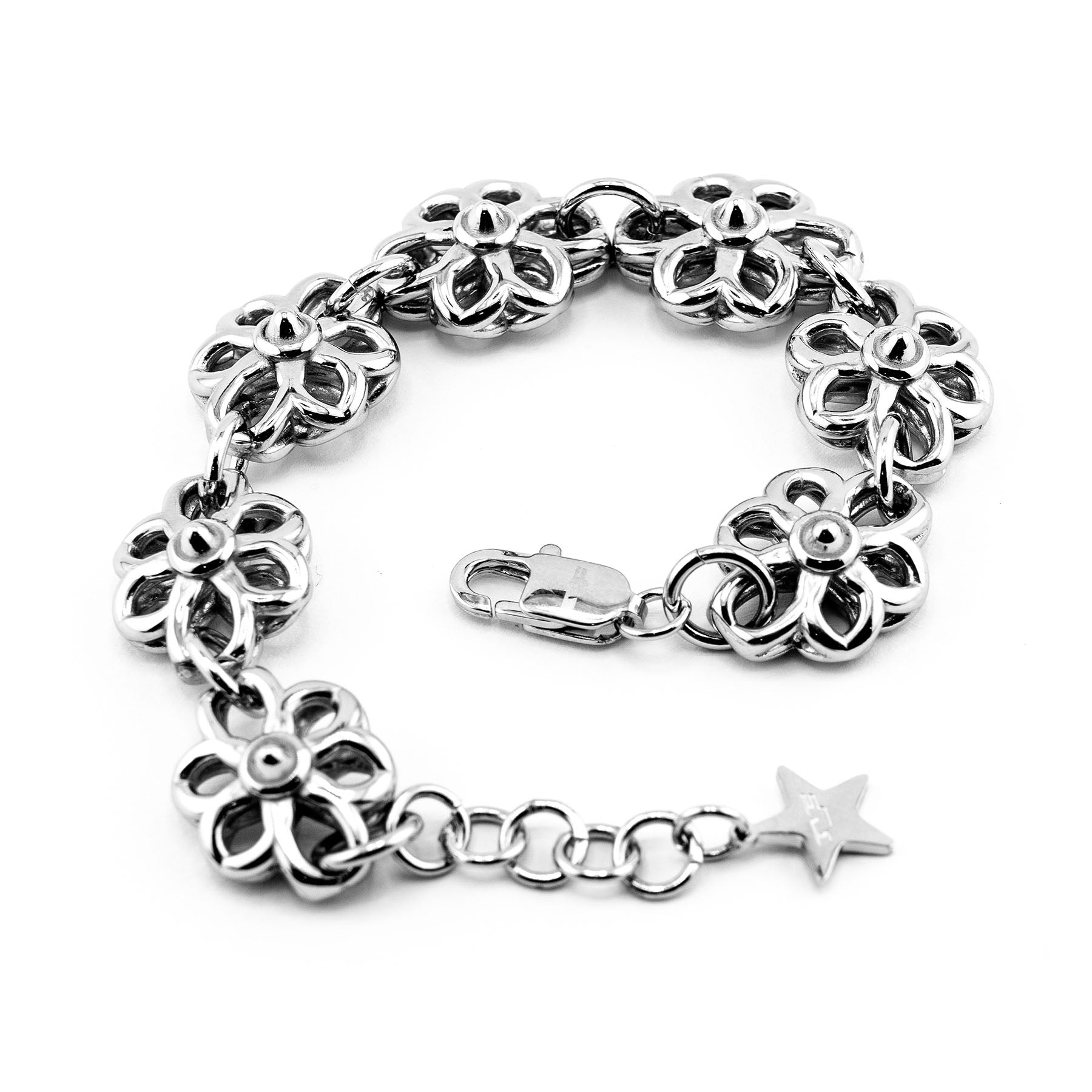 Floral Link Bracelet Bracelets Personal Fears Personal Fears Floral Link Bracelet | Fleur Chain | Chunky Jewelry