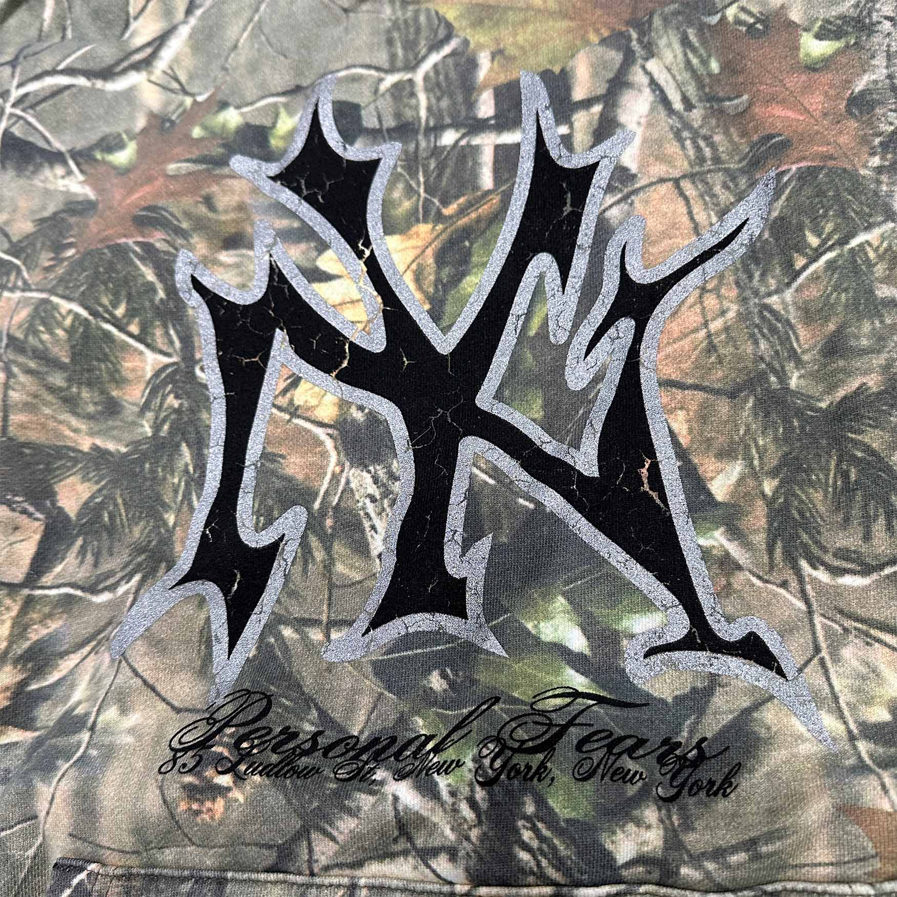 NY Hoodie hoodie Personal Fears Personal Fears NY Hoodie | Woodland Camo Sweatshirt NY Logo | Ultra Warm
