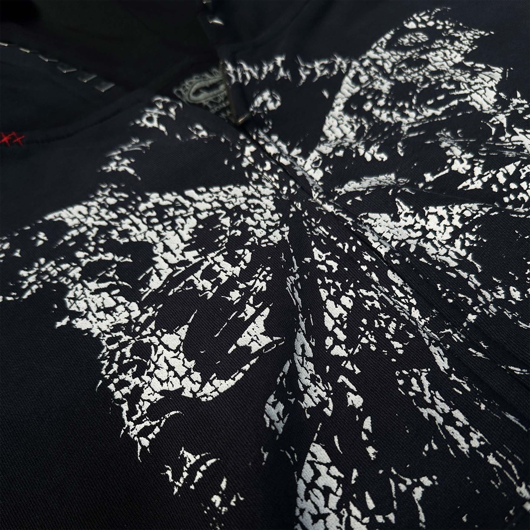 Crust Distressed Hoodie Shirts & Tops Personal Fears Personal Fears