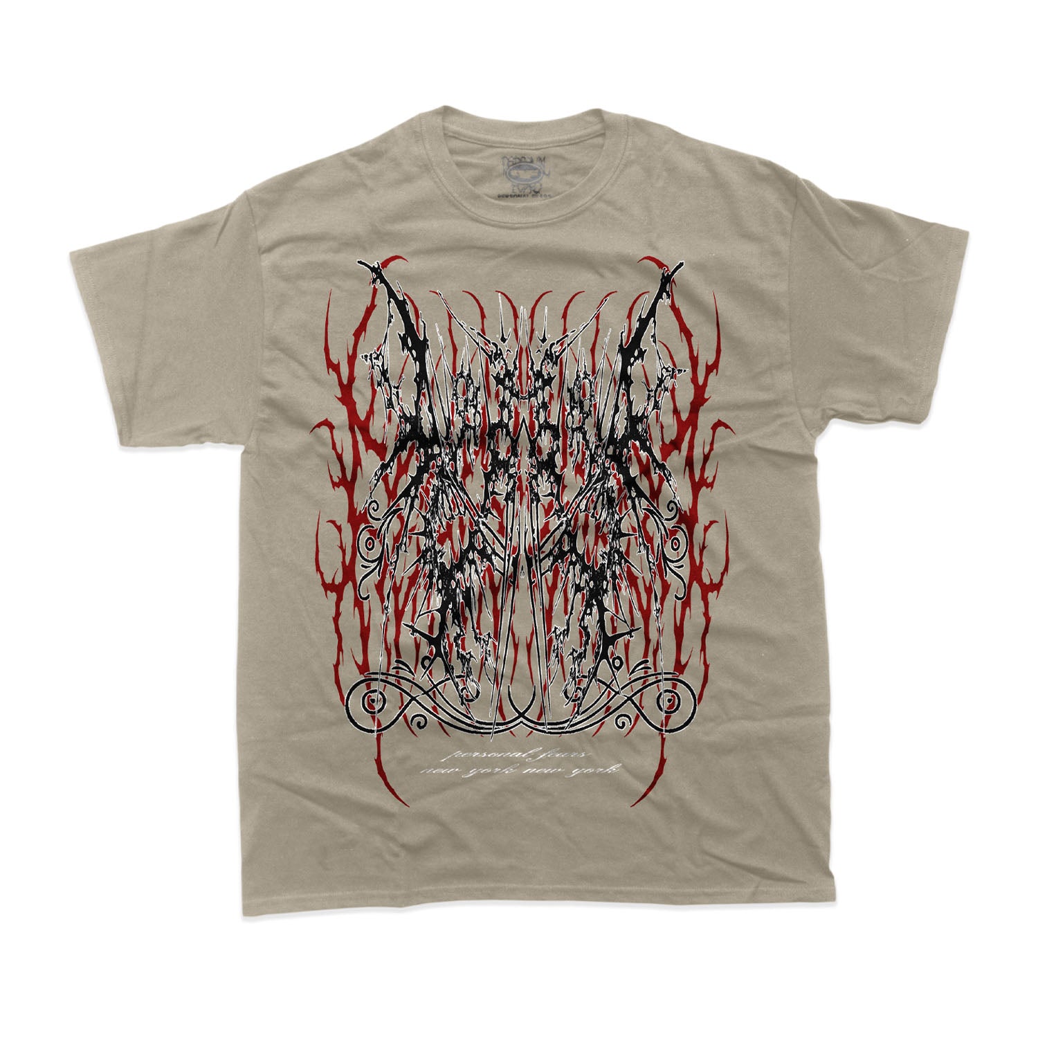 Darkness Tee - Sand Shirts & Tops Personal Fears Personal Fears