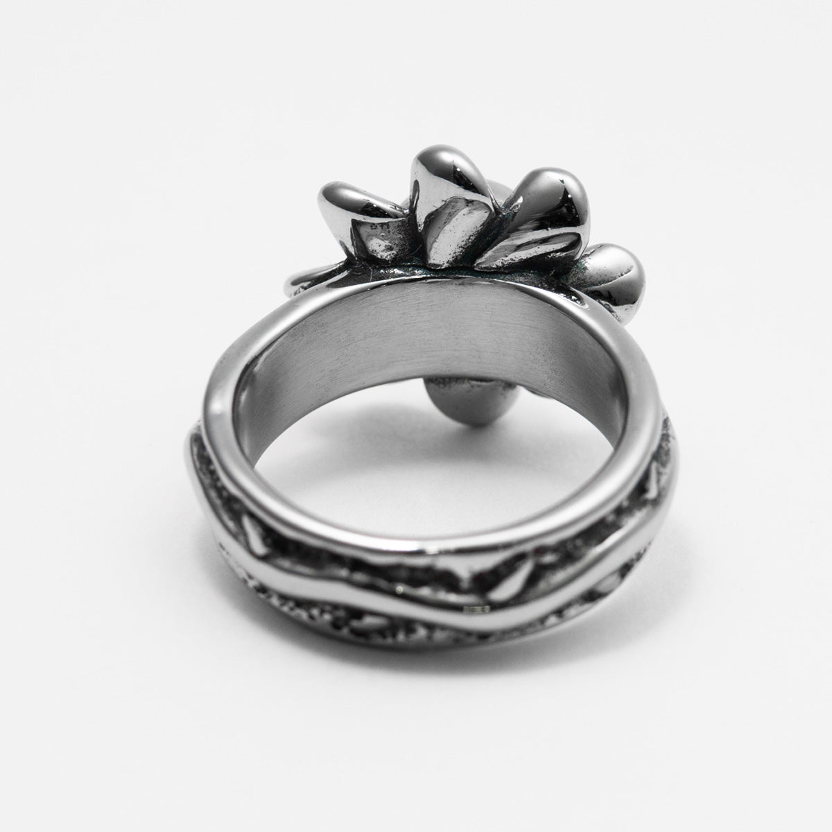Death Flower 2.0 Ring Rings Personal Fears Personal Fears Death Flower 2.0 Ring - Heavy Jewelry - Silver Ring