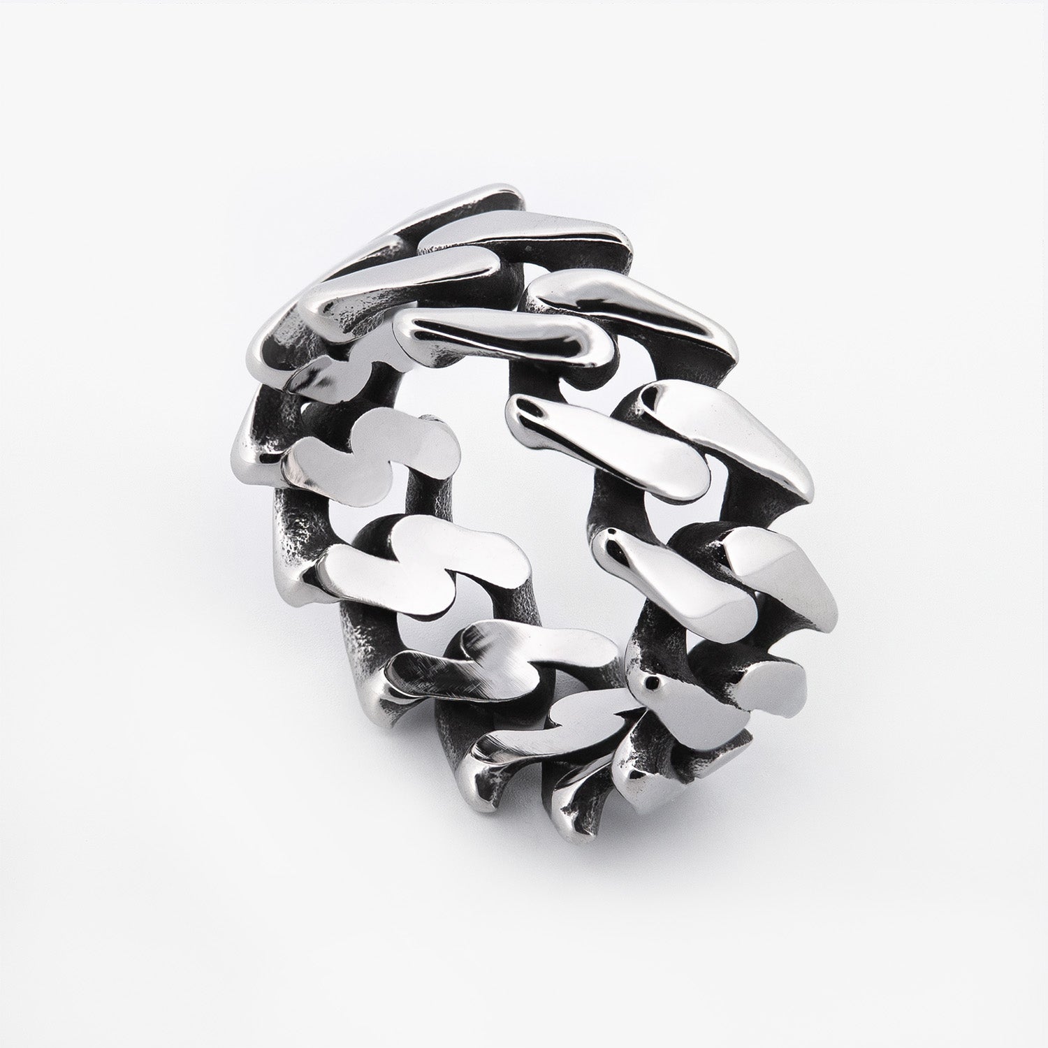 Guantanamo Ring ring Personal Fears Personal Fears Guantanamo Ring - Cuban Link Ring - Classic Men's Rings - Spike