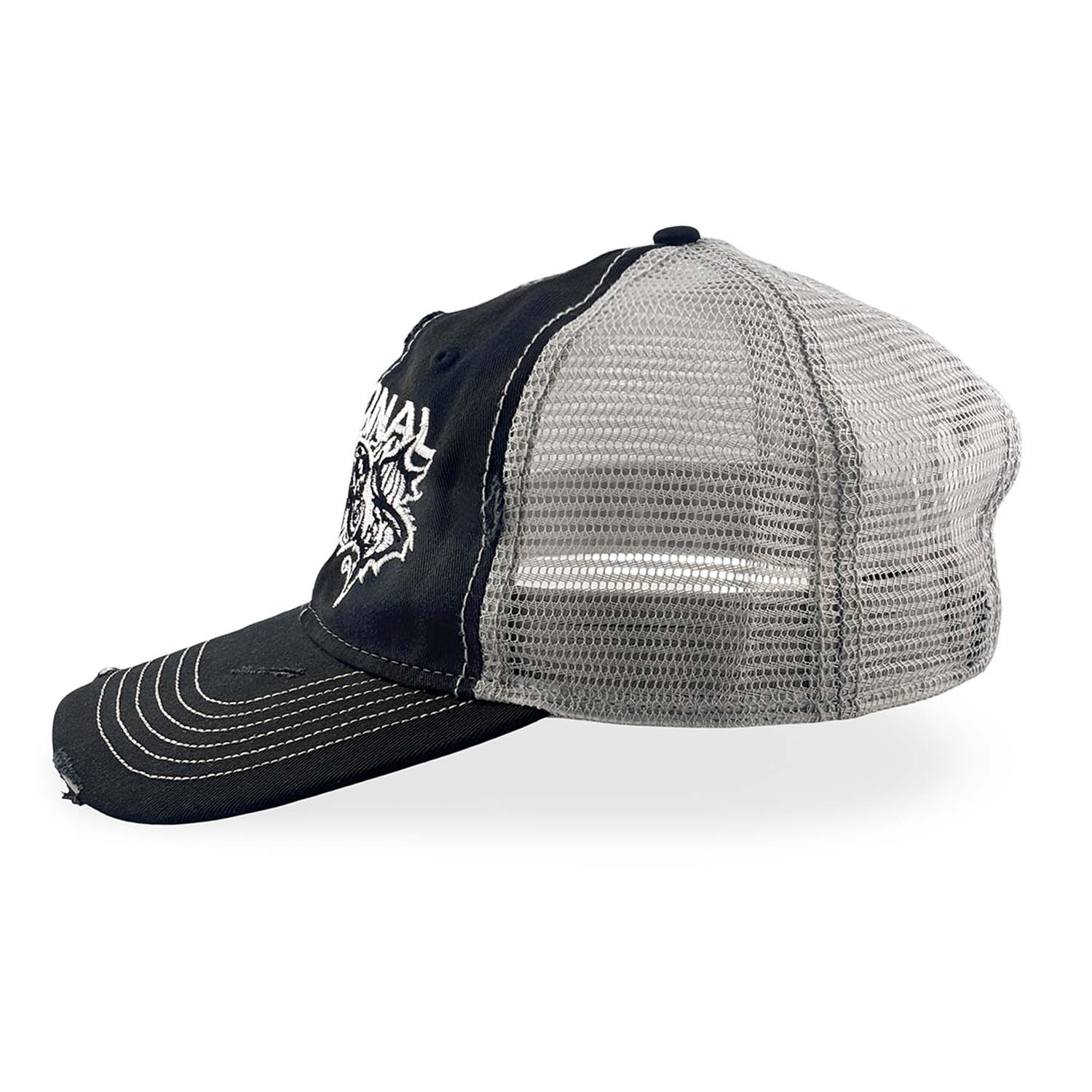 Ludlow Hat - Faded Black Hat Personal Fears Personal Fears Ludlow Hat - Faded Black | Distressed w/ Logo Brim Clasps