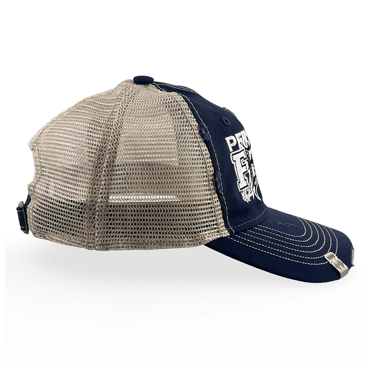 Ludlow Hat - Faded Navy Hat Personal Fears Personal Fears Ludlow Hat - Faded Navy | Distressed w/ Logo Brim Clasps