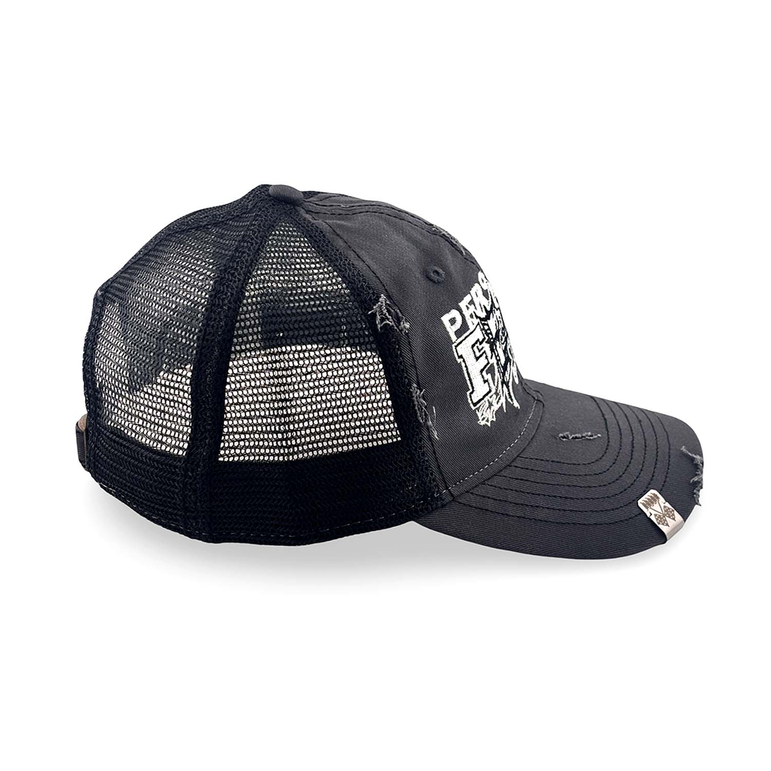 Ludlow Hat - Faded Grey Hat Personal Fears Personal Fears Ludlow Hat - Faded Grey | Distressed w/ Logo Brim Clasps