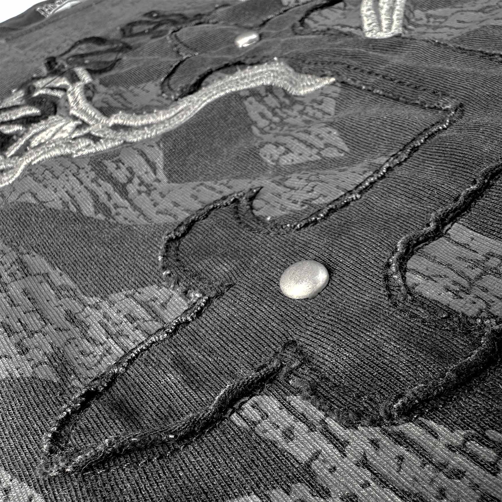 J-Train Thermal Tee Shirts & Tops Personal Fears Personal Fears J-Train Thermal Tee | Cross Shirt | Studded Cyber Sigilism Tee