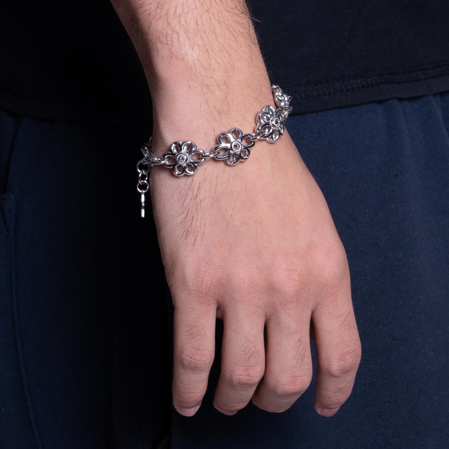 Floral Link Bracelet Bracelets Personal Fears Personal Fears Floral Link Bracelet | Fleur Chain | Chunky Jewelry