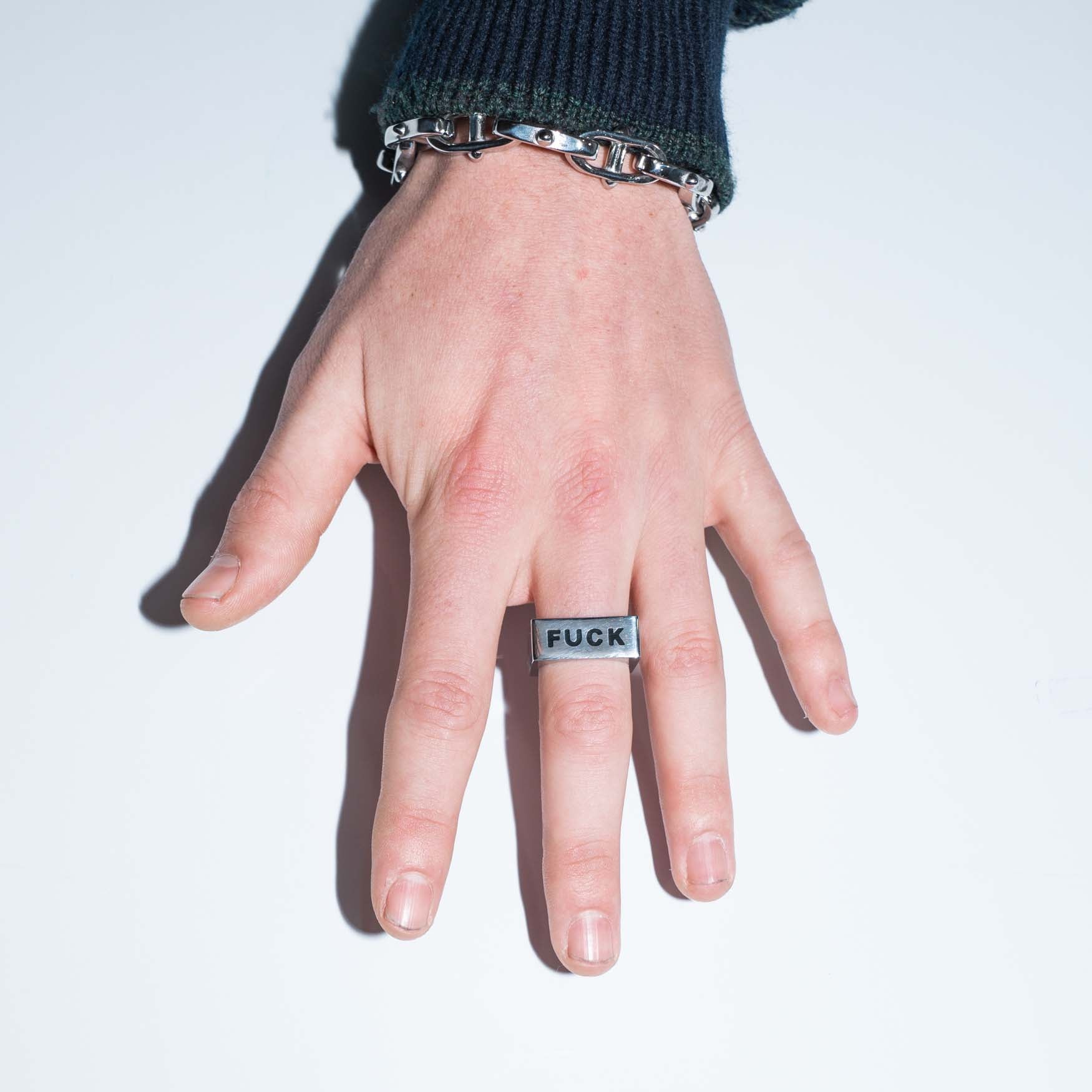 F.M.K Ring ring Personal Fears Personal Fears F.M.K Ring - Fidget Ring - Square Ring