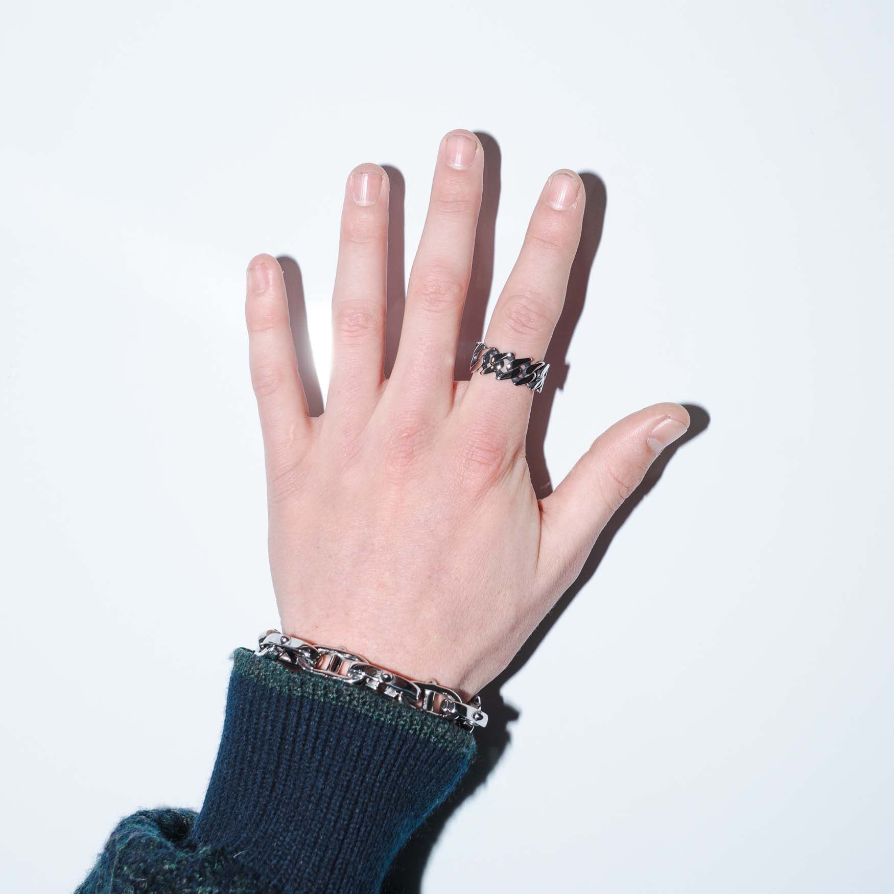 Guantanamo Ring ring Personal Fears Personal Fears Guantanamo Ring - Cuban Link Ring - Classic Men's Rings - Spike