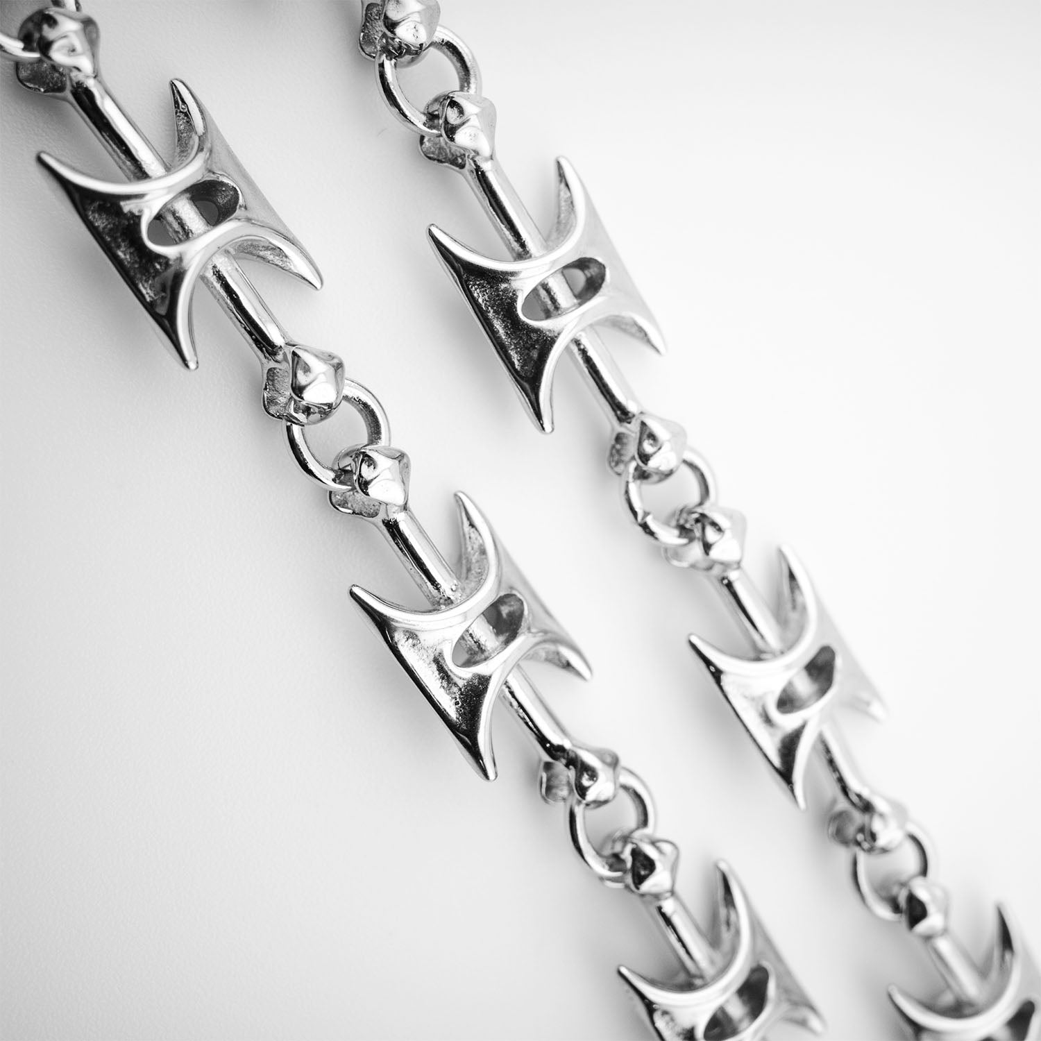Razor Wire Link Necklace Necklaces Personal Fears Personal Fears Razor Wire Link Necklace | Barbed Wire Chain | Silver Necklace
