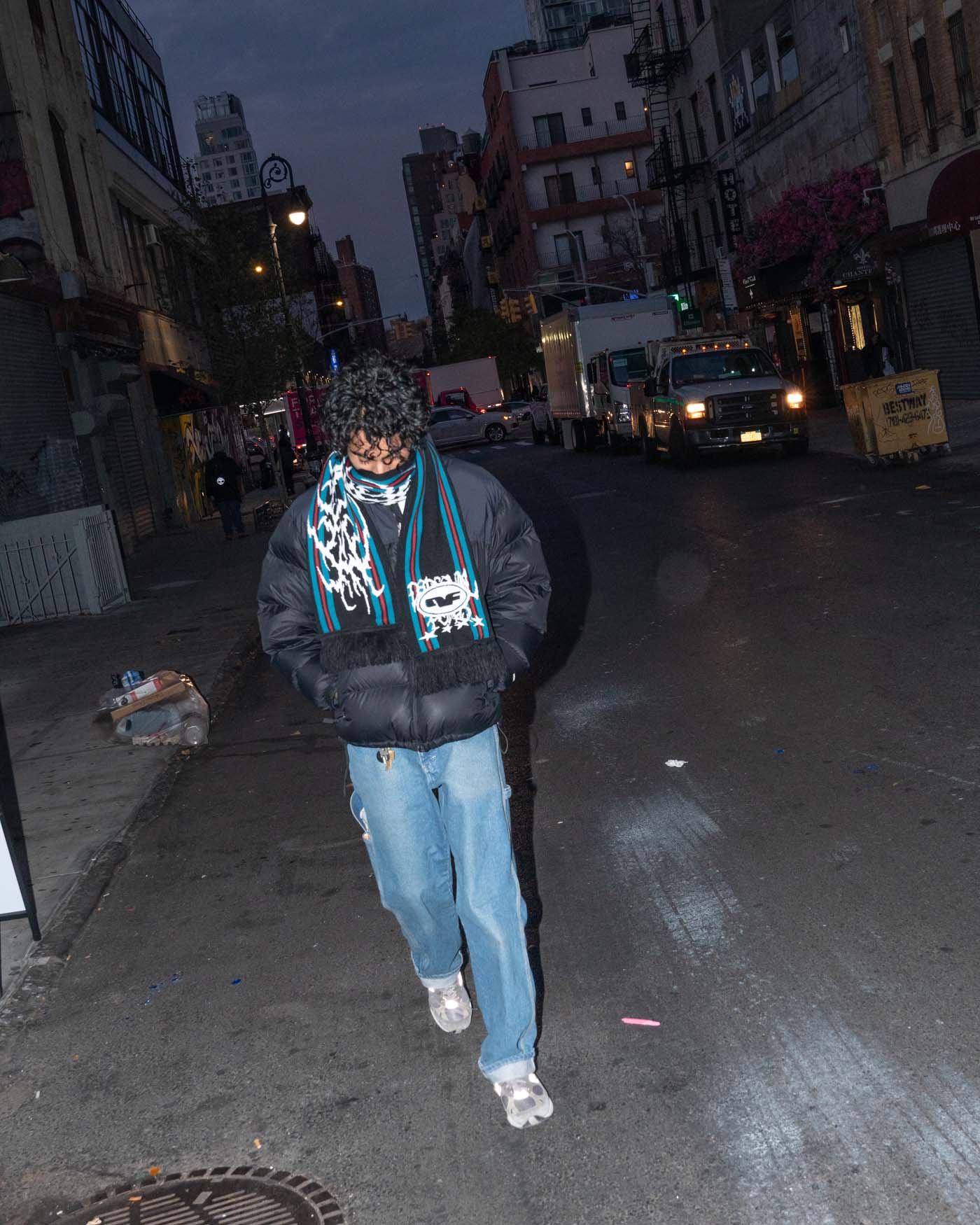 Xtreme Scarf - Black / Oxblood / Topaz scarf Personal Fears Personal Fears