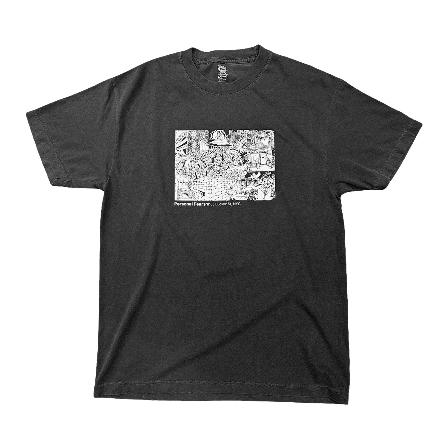 Shop Tee - Faded Black Shirts & Tops Personal Fears Personal Fears