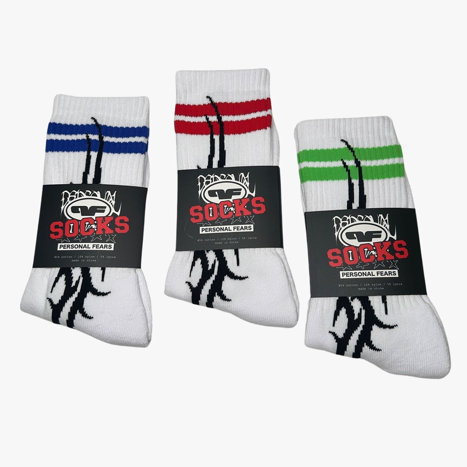 Tribal Skate Socks  Personal Fears Personal Fears Tribal Skate Socks - Athletic Socks - Cool Socks