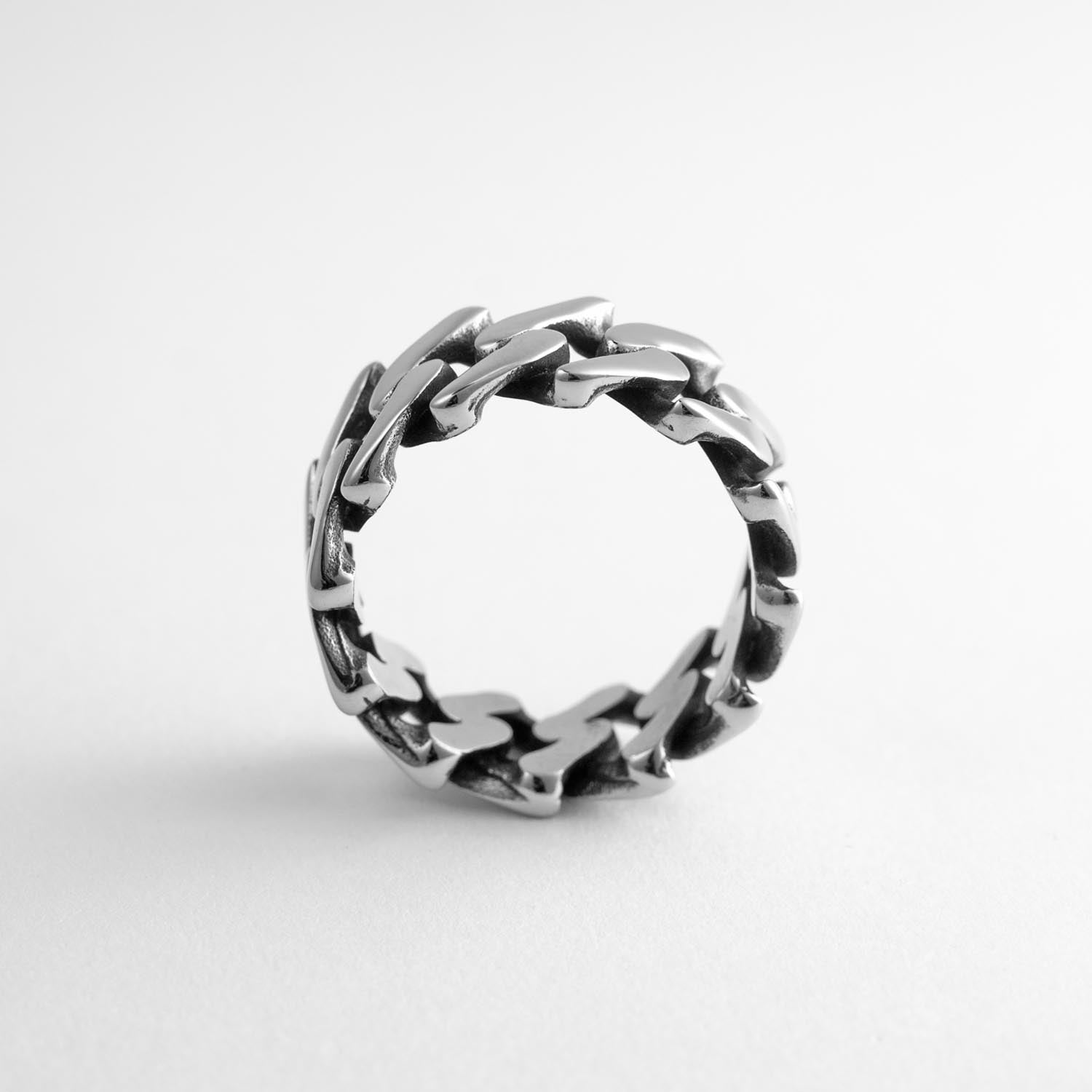 Guantanamo Ring ring Personal Fears Personal Fears Guantanamo Ring - Cuban Link Ring - Classic Men's Rings - Spike