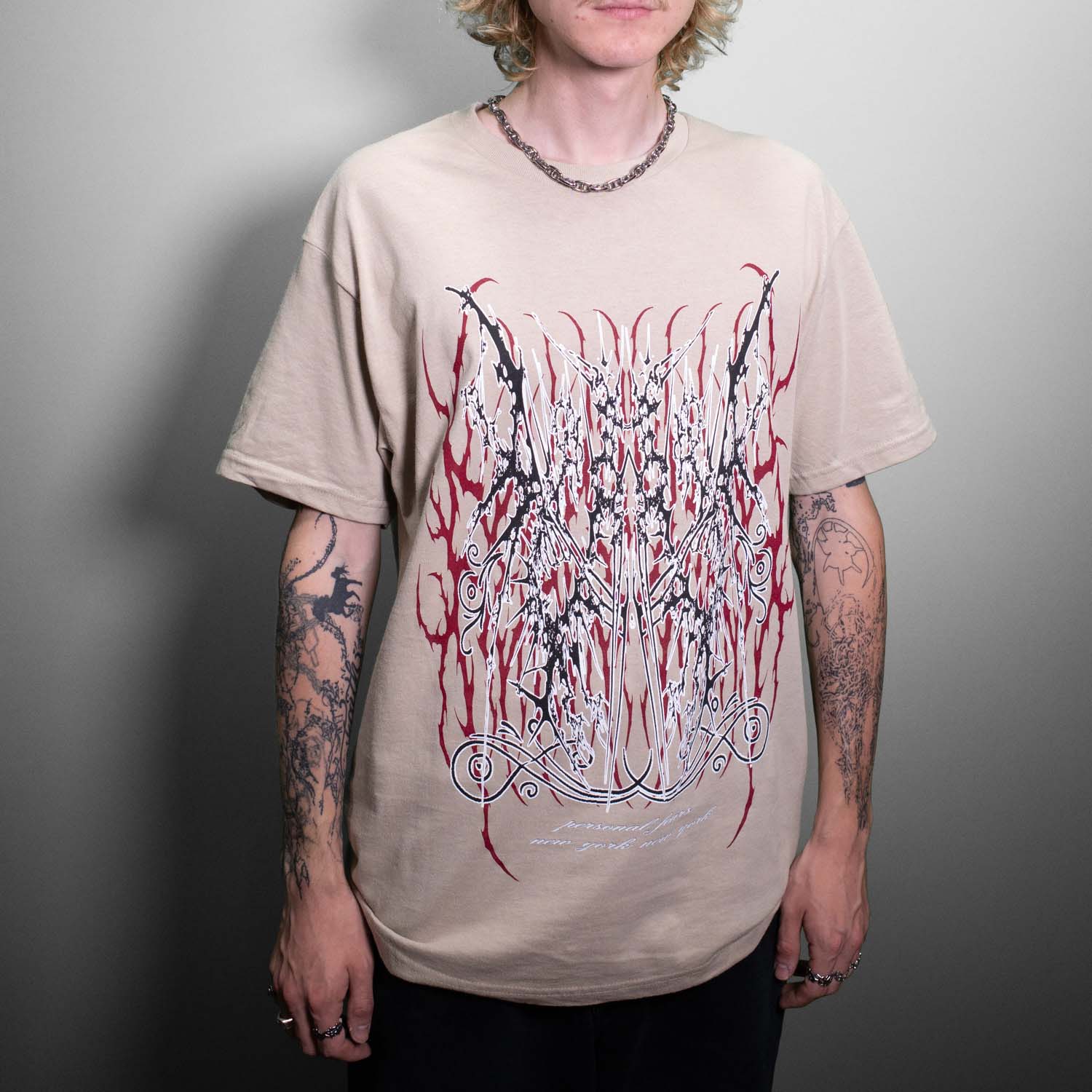 Darkness Tee - Sand Shirts & Tops Personal Fears Personal Fears