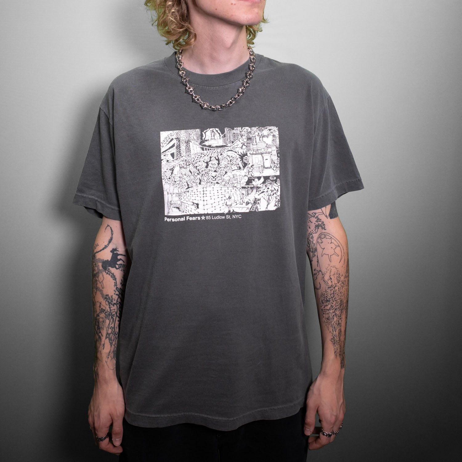 Shop Tee - Faded Black Shirts & Tops Personal Fears Personal Fears