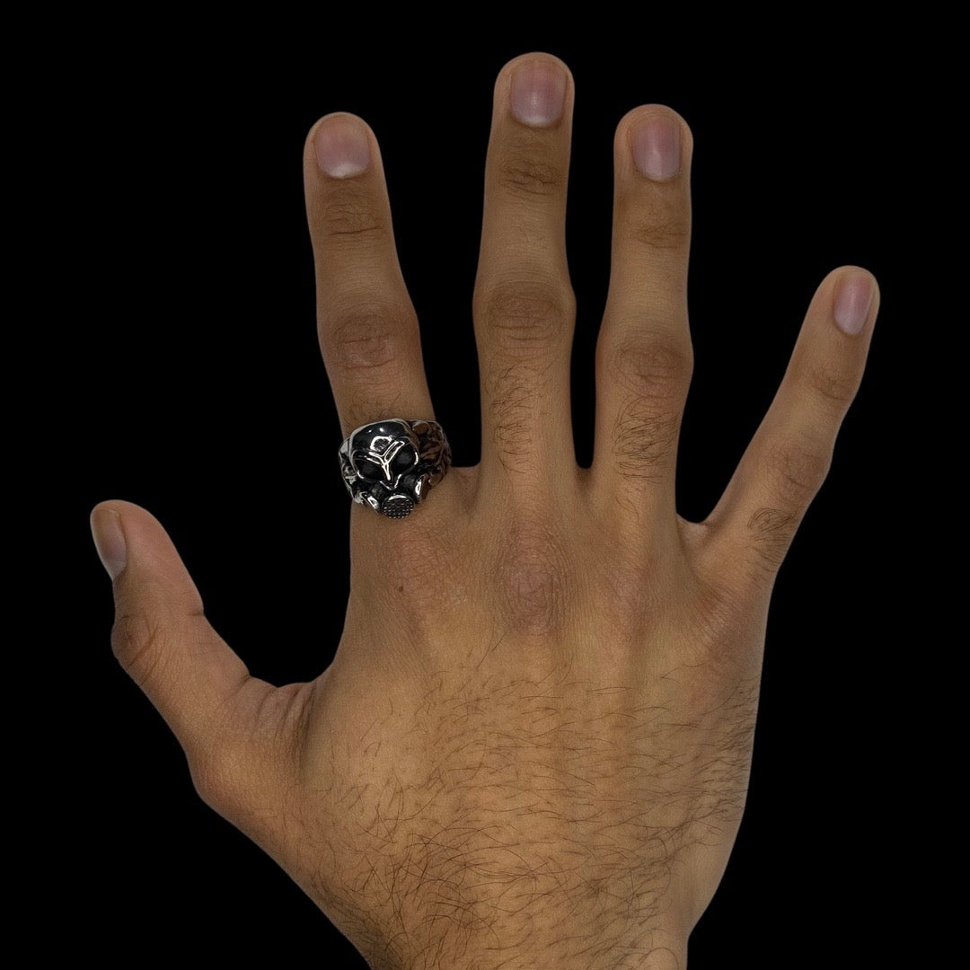 Toxic Gas Mask Ring Rings Personal Fears Personal Fears Toxic Gas Mask Ring | Industrial Jewelry | Punk rings