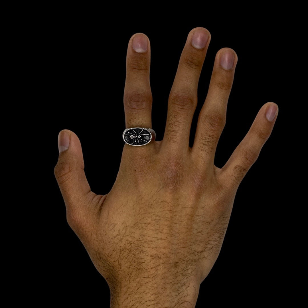 Spider Signet Ring Rings Personal Fears Personal Fears Spider Signet Ring | Stainless Steel Rings | Tattoo Jewelry