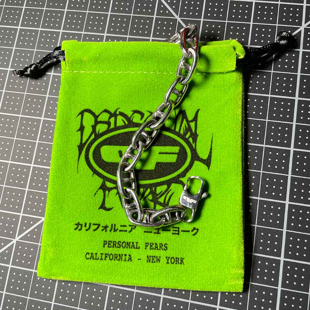 Spiked Anchor Chain Bracelet blanket Personal Fears Personal Fears Spiked Anchor Chain Bracelet - Mens Jewelry - Punk Chain