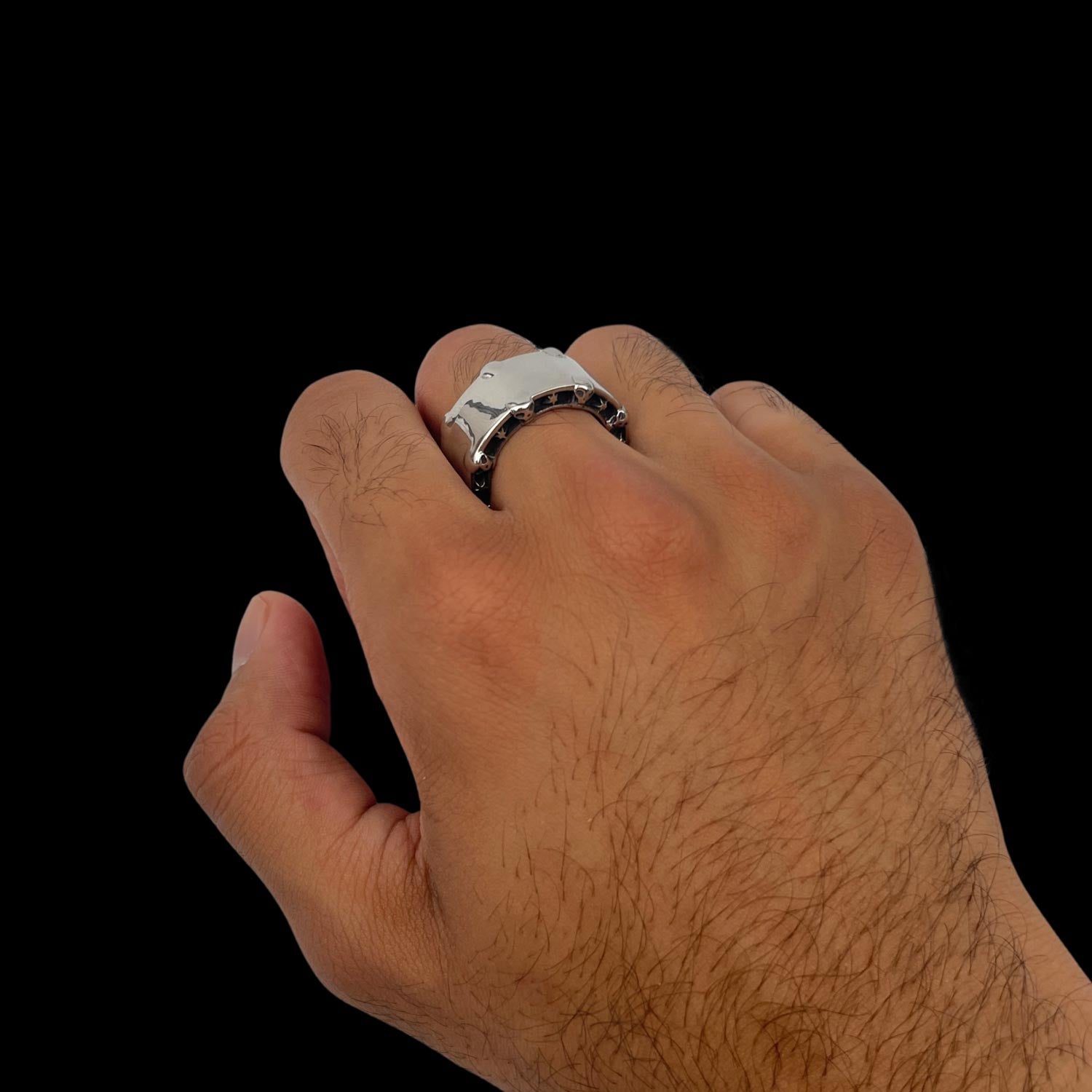 Head Honcho Ring - Stainless Steel Rings Personal Fears Personal Fears Head Honcho Ring | Statement Jewelry Men | Big Skull Ring