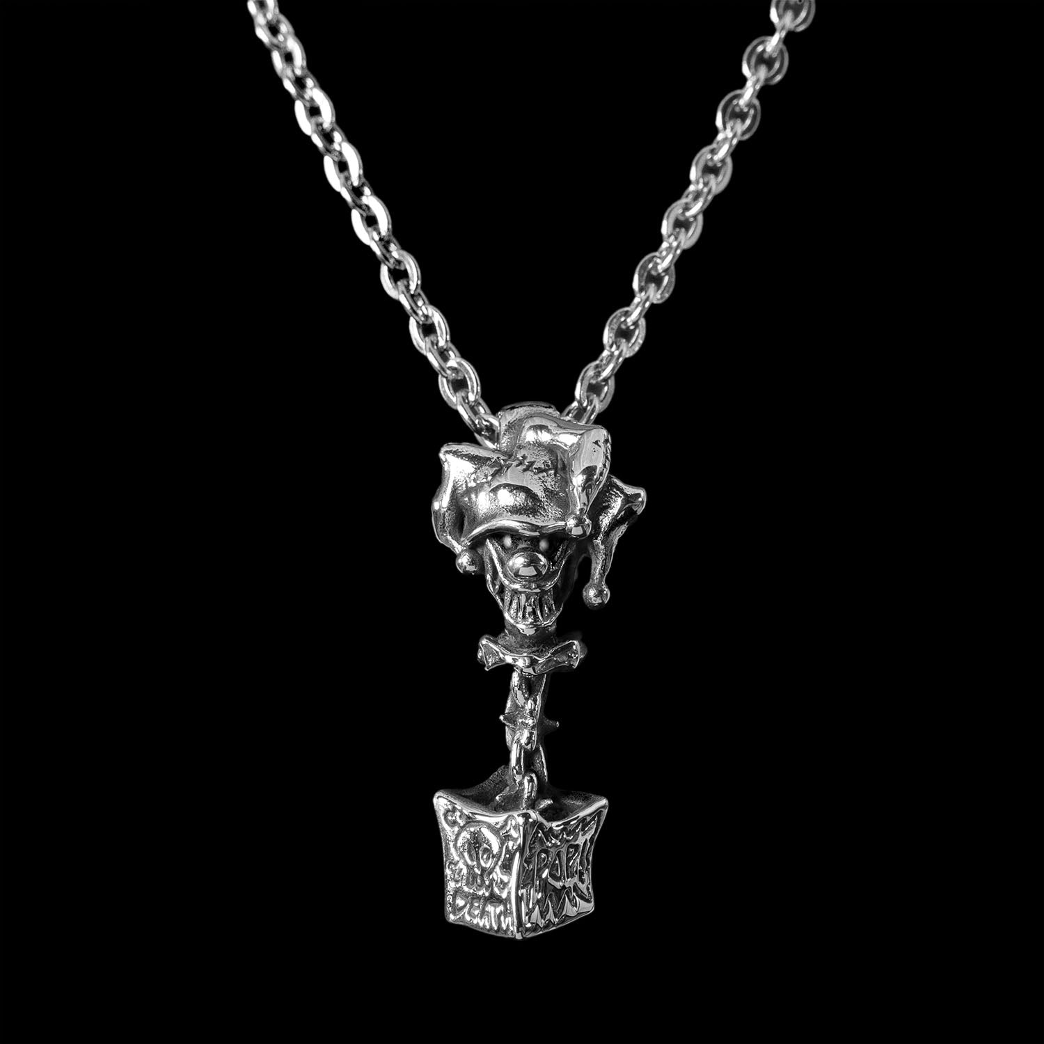 Jack In The Box Pendant - Stainless Steel