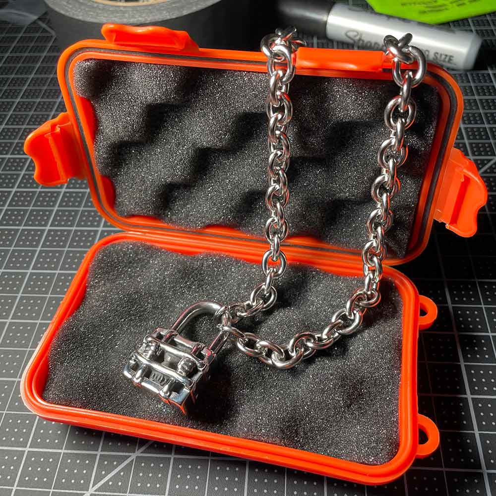 Locked Up Pendant Chain - ltd edition chain Personal Fears Personal Fears Locked Up Pendant Chain | Lock Necklace | Padlock Chain