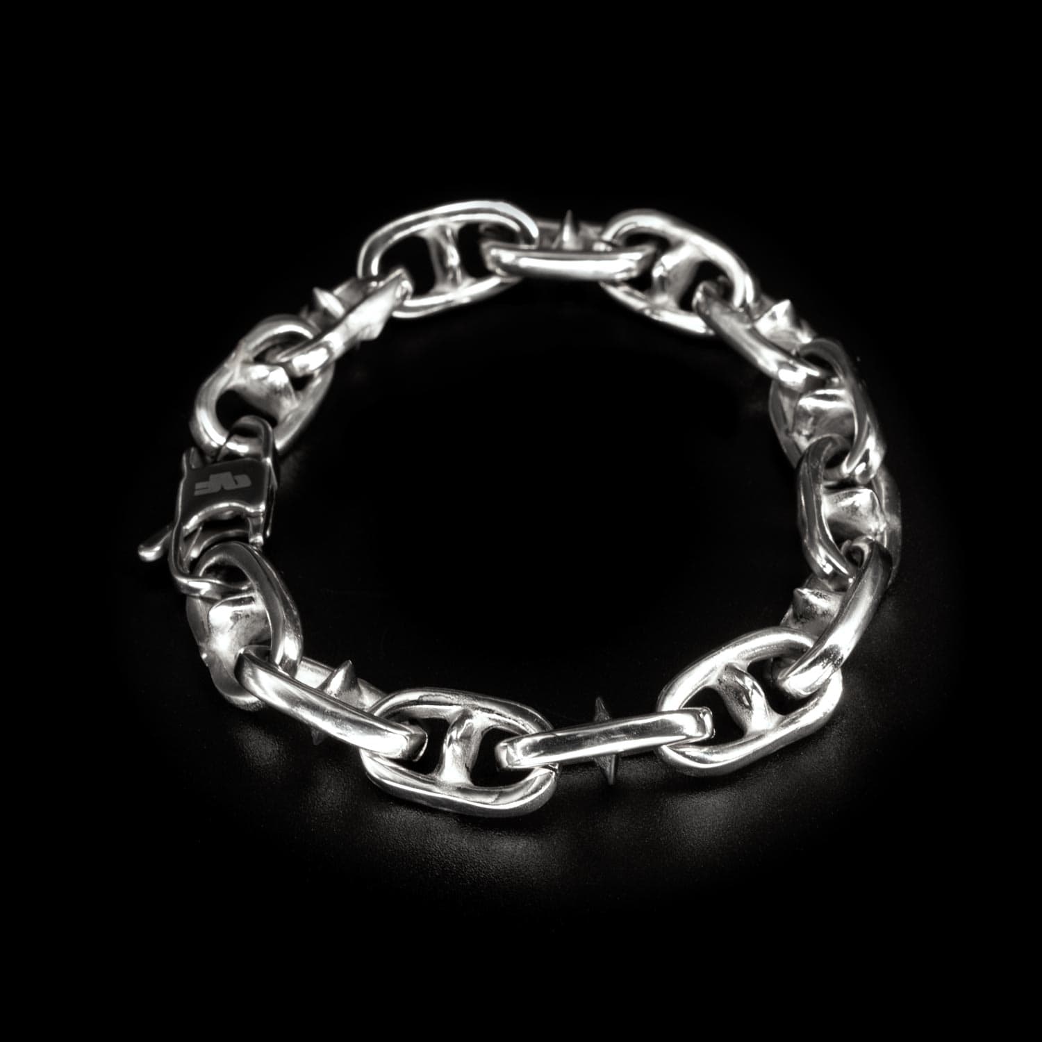 Spiked Anchor Chain Bracelet blanket Personal Fears Personal Fears Spiked Anchor Chain Bracelet - Mens Jewelry - Punk Chain