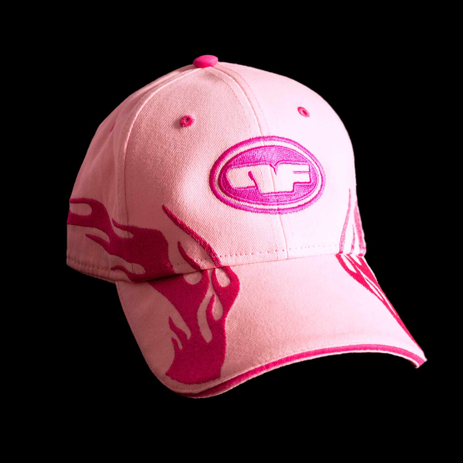 Pink Flame Racing Hat Hat Personal Fears Personal Fears Pink Flame Racing Hat | Americana | Dad Hat