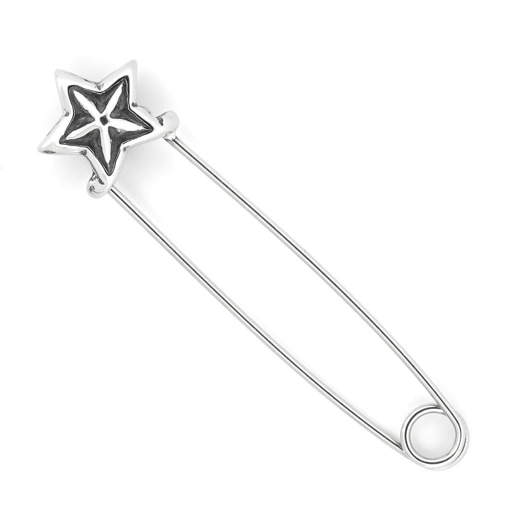 Nautical Star Safetypin Earring