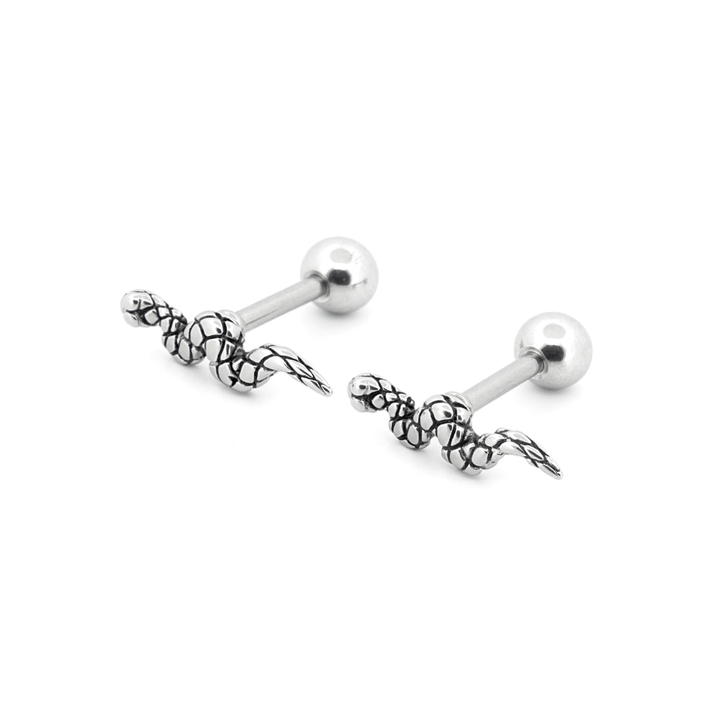 Micro Snake Stud Earring