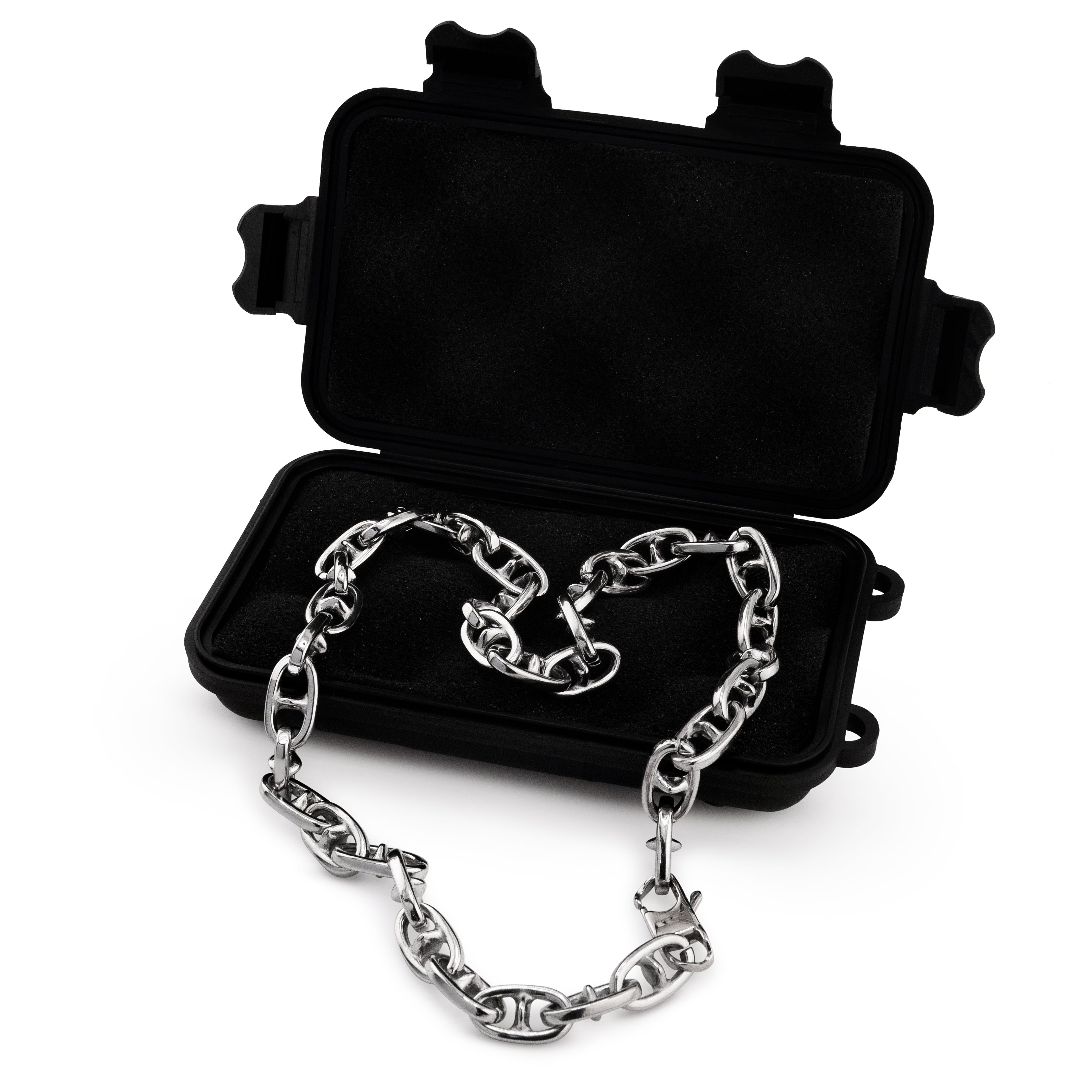 Spiked Anchor Chain Necklace Necklaces Personal Fears Personal Fears Spiked Anchor Chain Necklace | Punk Necklace | Punk Jewelry