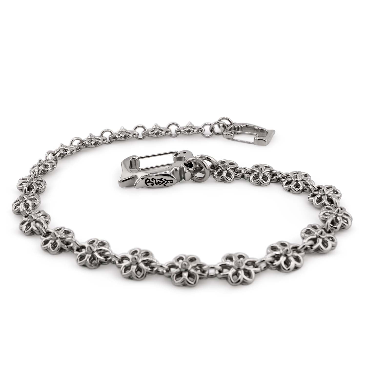 Floral Link Wallet Chain