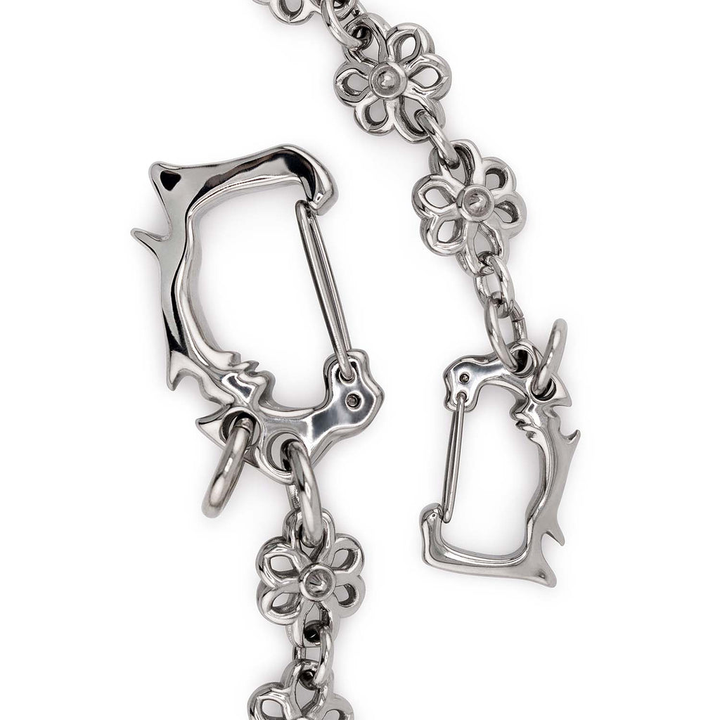 Floral Link Wallet Chain