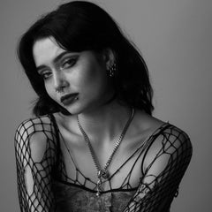 Inna Nord Wearing Goth Jewelry By Personal Fears