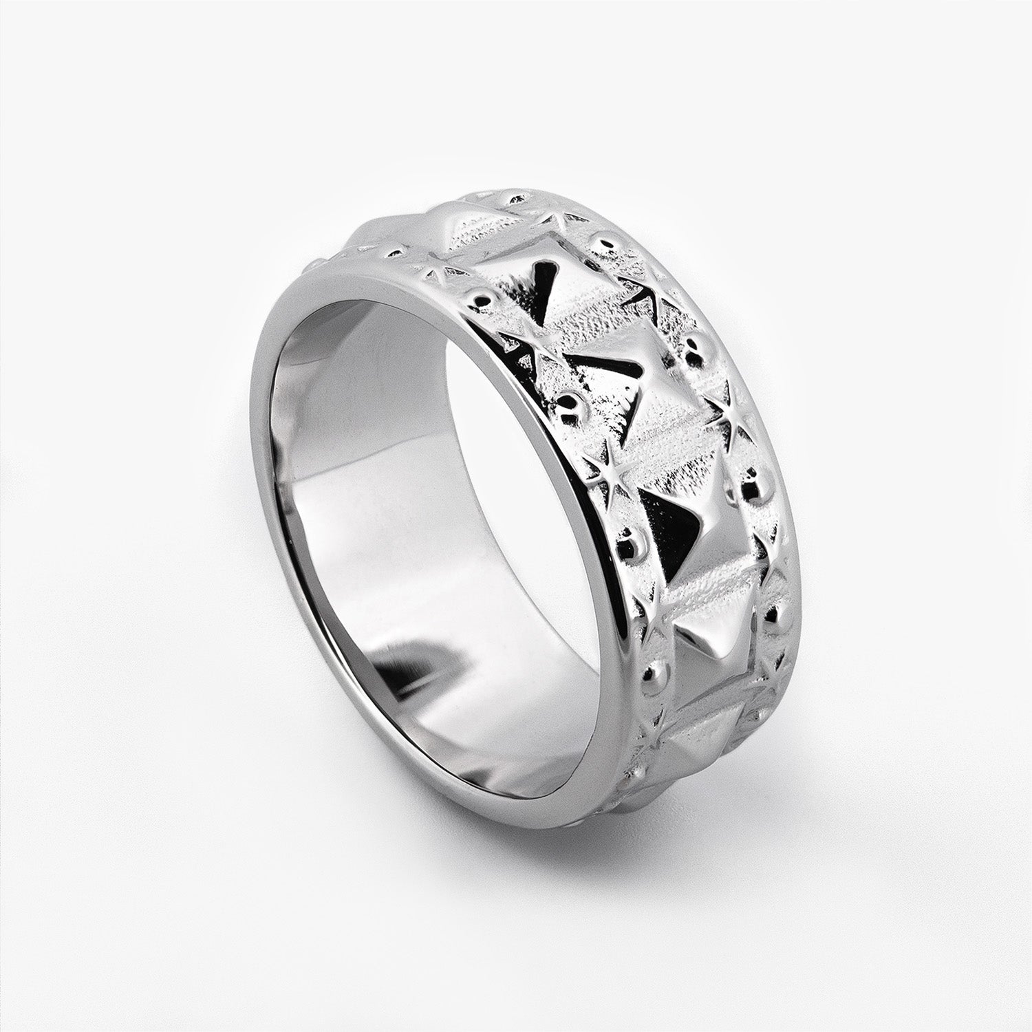 Studd Ring Rings Personal Fears Personal Fears Studd Ring - Rapper Belt Ring - Spikes and Stars