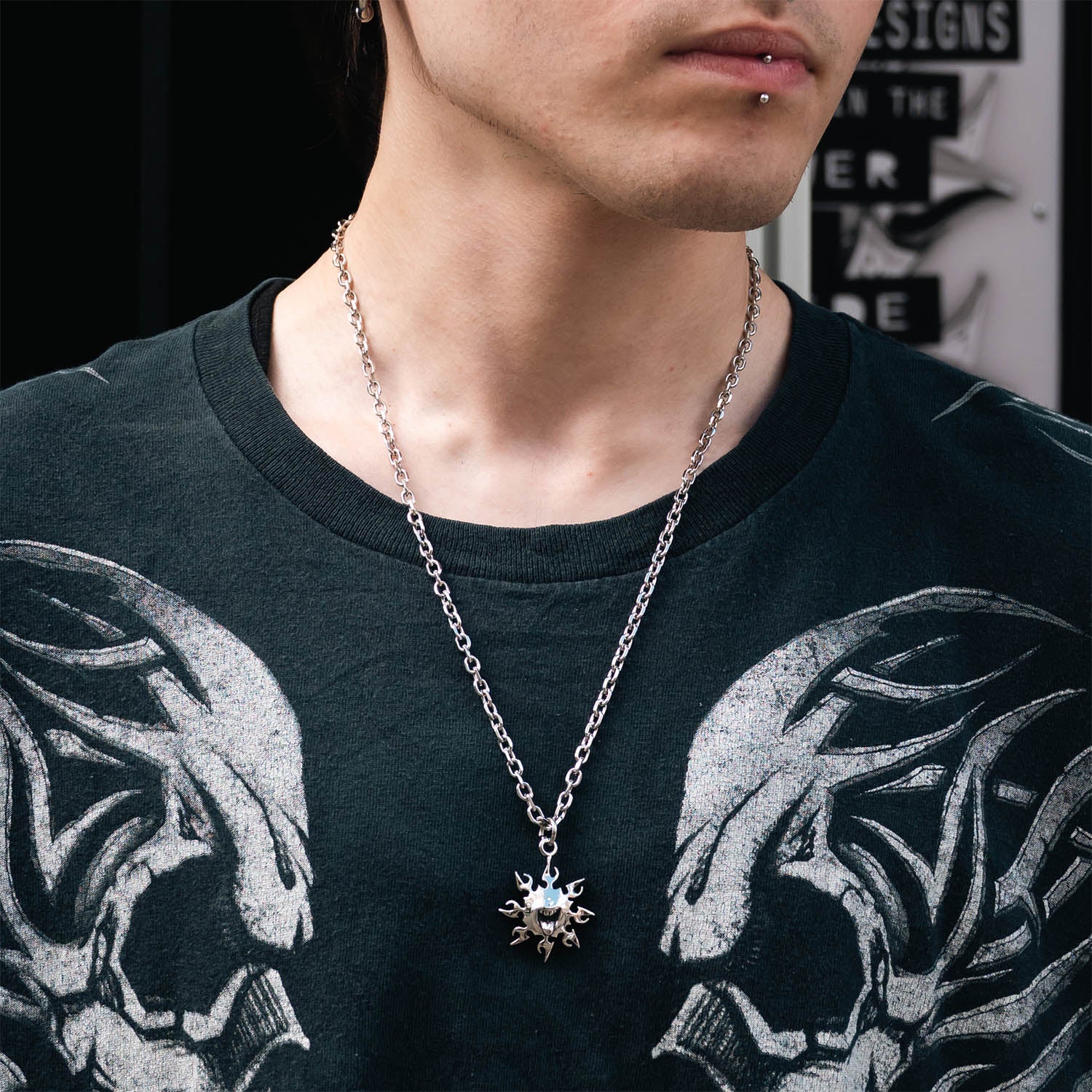 Tribal Sun Pendant Chain