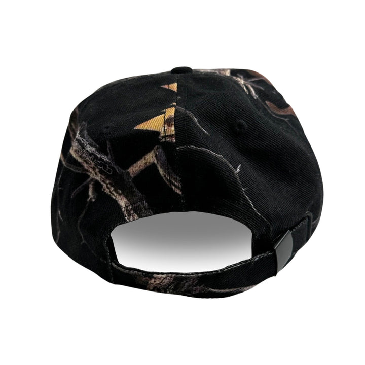 Rhinestone Camo Hat - Black