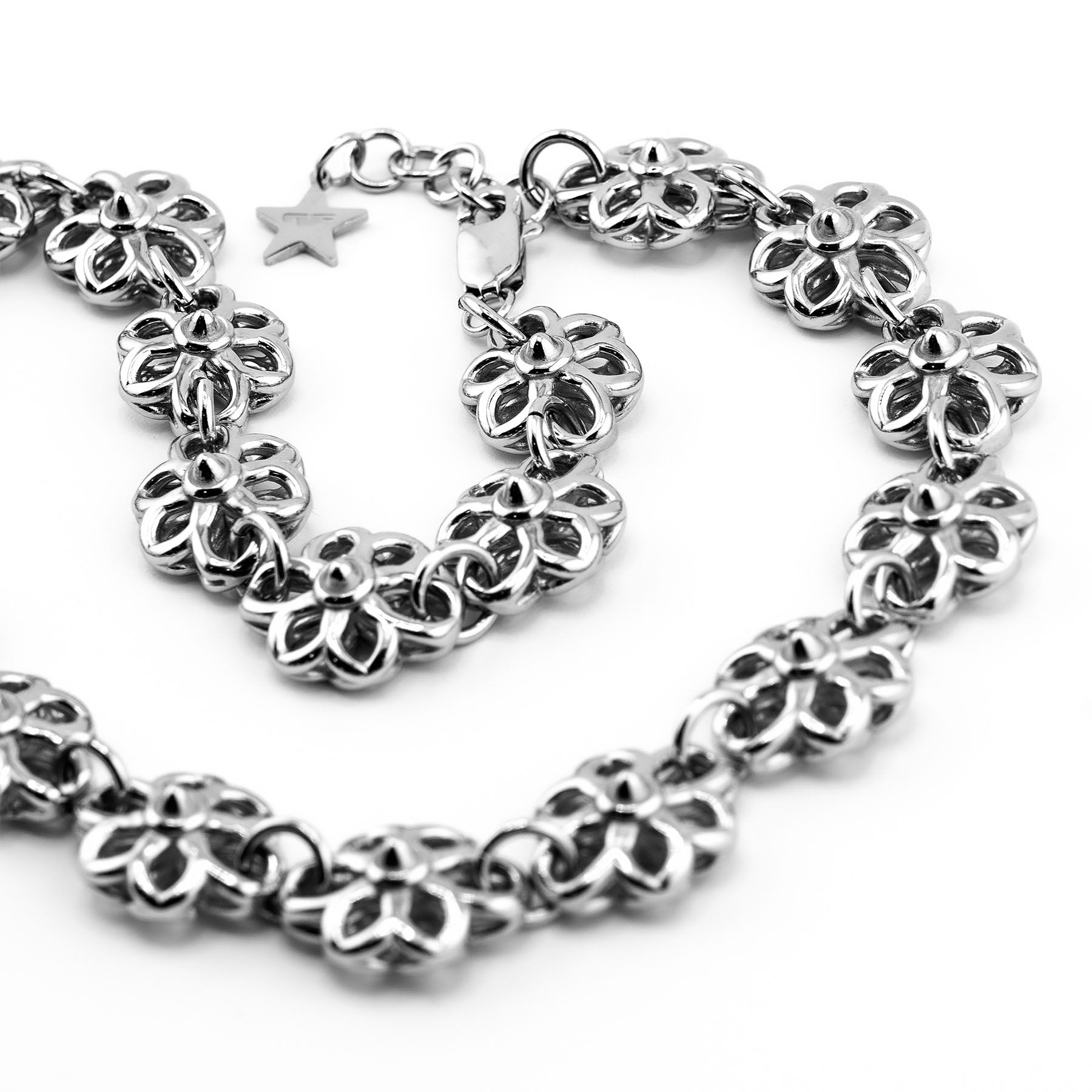 Floral Link Chain Necklaces Personal Fears Personal Fears Floral Link Chain | Fleur Necklace | Chunky Jewelry