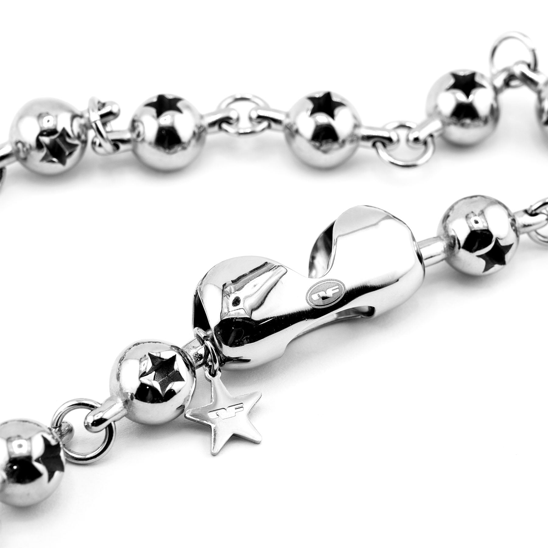 Star Ball Link Chain | Stainless Steel - 90s y2k Necklace