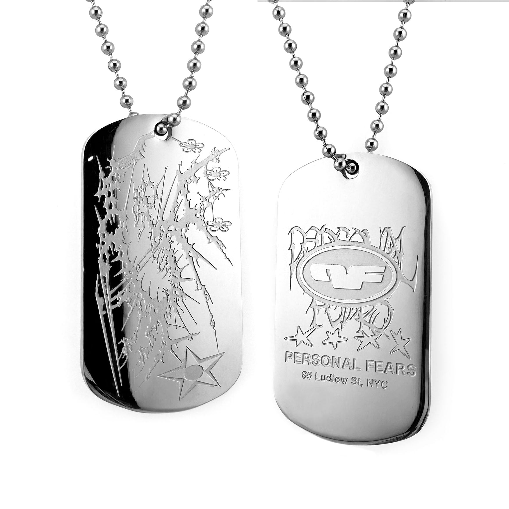 Dog Tag 7.0 Necklaces Personal Fears Personal Fears Dog Tag 6.0 | Stainless Steel Cyber Sigilism Jewelry