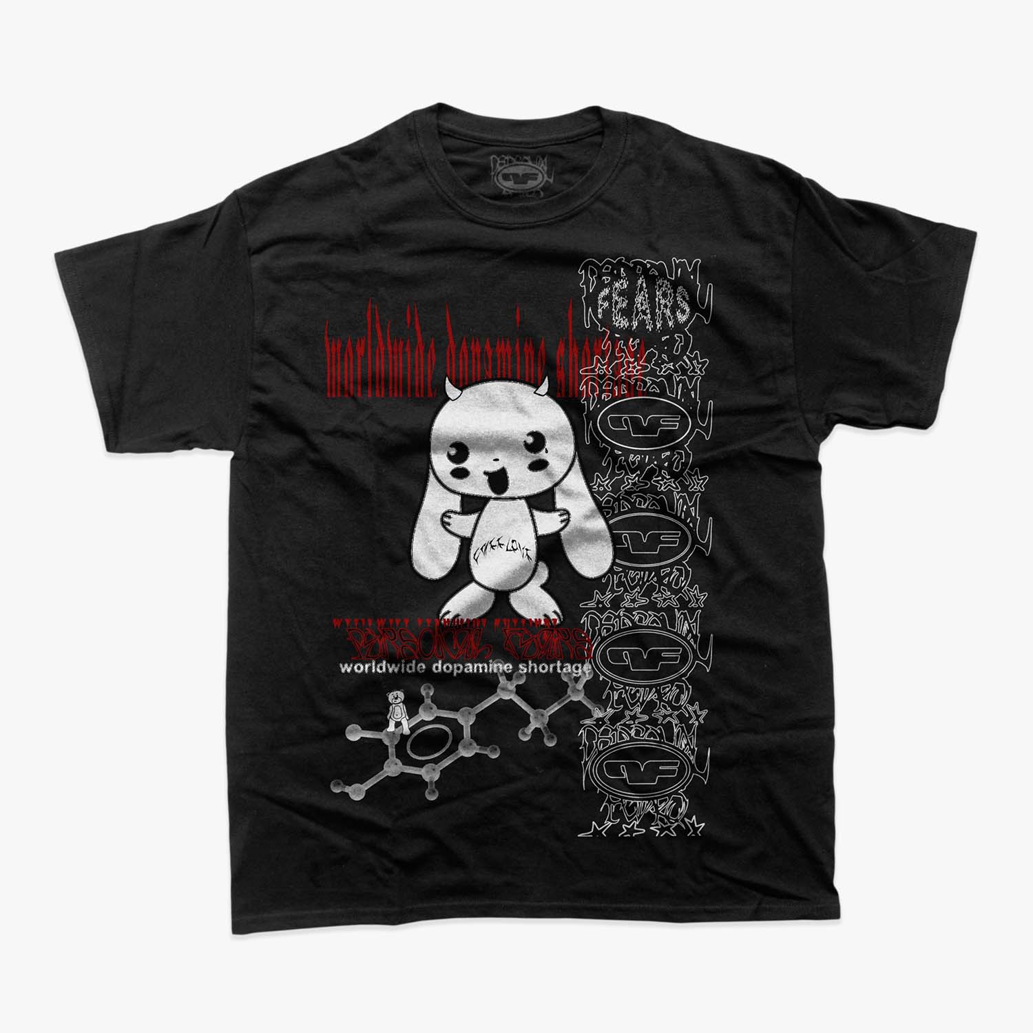 Dopamine Tee- Black Shirts & Tops Personal Fears Personal Fears 