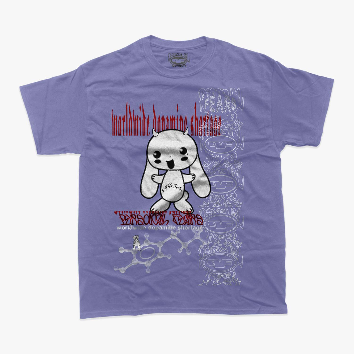 Dopamine Tee- Lilac Shirts & Tops Personal Fears Personal Fears 