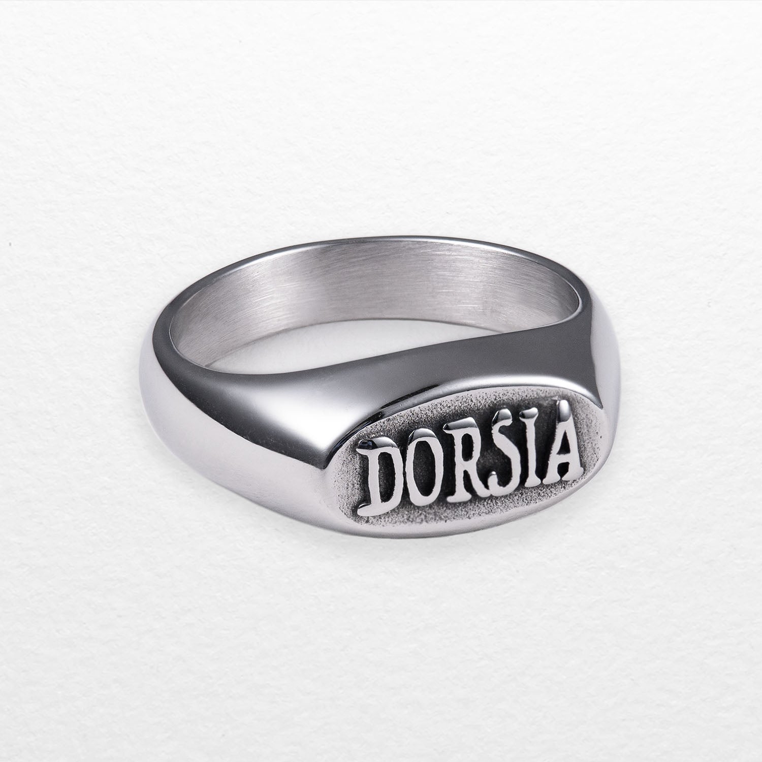 Personal Fears X American Psycho Dorsia Ring in stainless steel