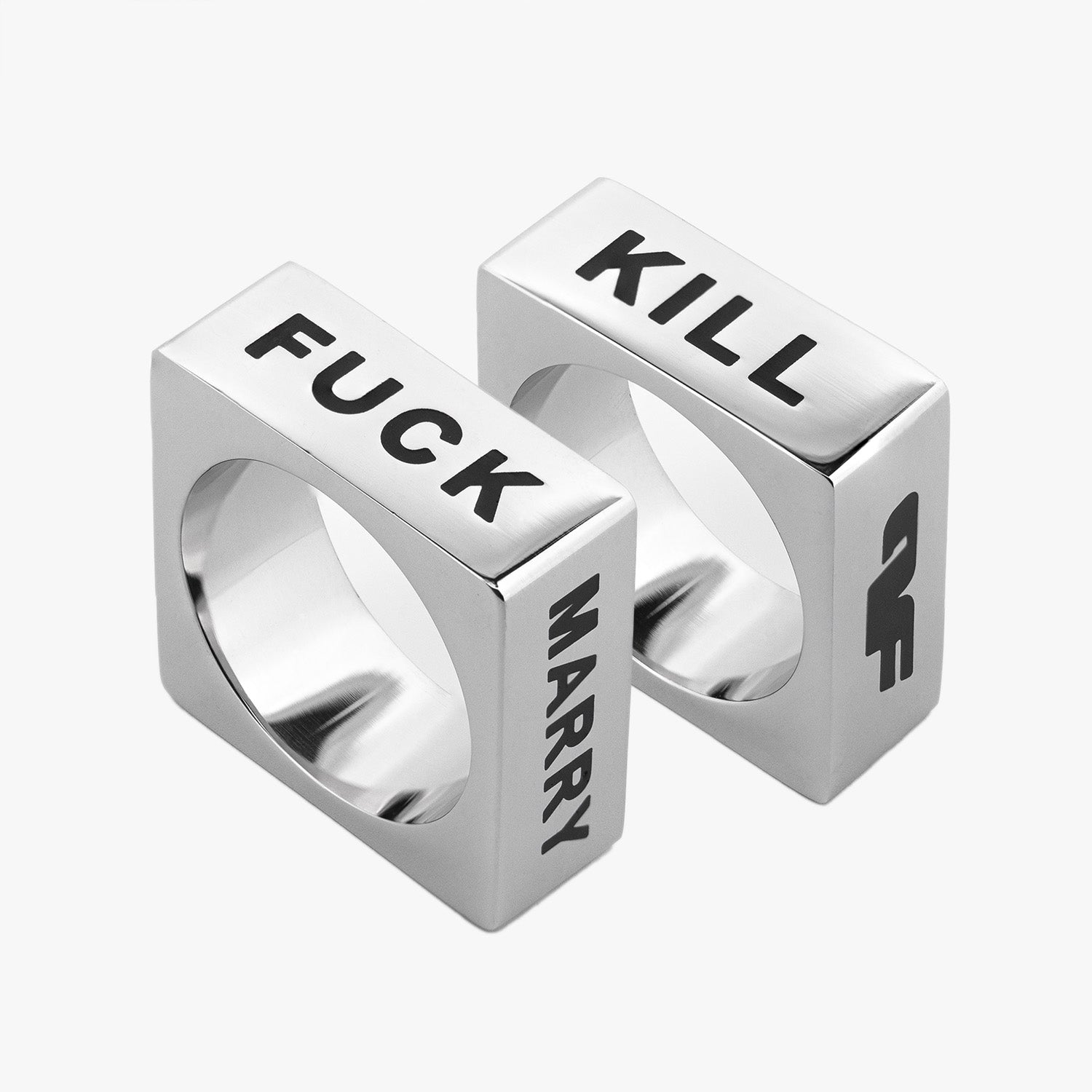 F.M.K Ring ring Personal Fears Personal Fears F.M.K Ring - Fidget Ring - Square Ring