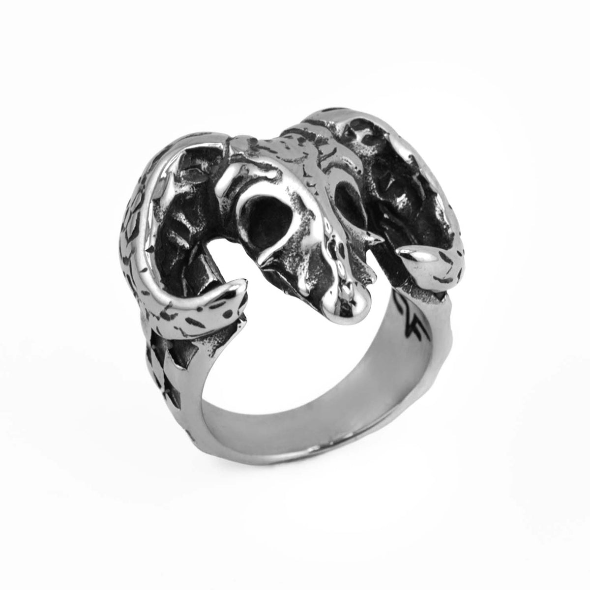 Goat Head Baphomet Ring