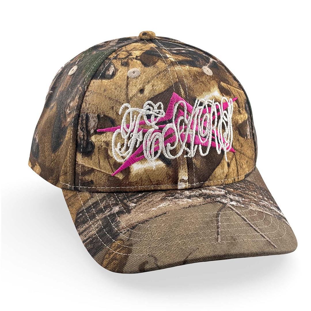 Bop Hat - Camo Hat Personal Fears Personal Fears Bop Hat - Camo | Realtree Camo Hat w/ Pink Star and Script