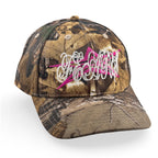 Bop Hat - Camo Hat Personal Fears Personal Fears Bop Hat - Camo | Realtree Camo Hat w/ Pink Star and Script