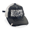 Ludlow Hat - Faded Black Hat Personal Fears Personal Fears Ludlow Hat - Faded Black | Distressed w/ Logo Brim Clasps